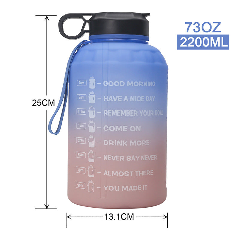 KREATIV GRADIENT BÄRBAR PLAST STOR VATTENFLASKA