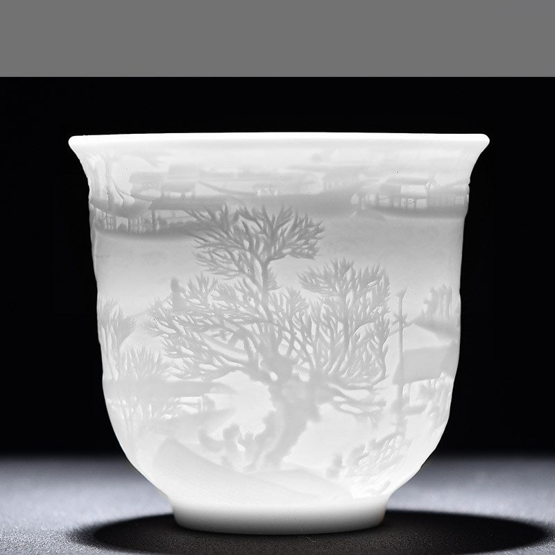 WHITE CHINESE TEA CUP