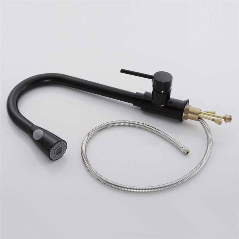 SVÄNGBAR DRAGSKENA KRAN FÖR VARMT OCH KALLT VATTEN