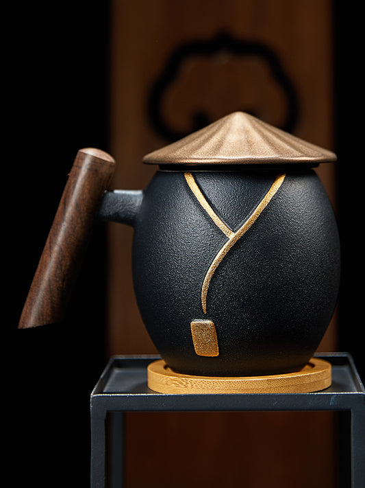 SWORDSMAN DESIGN TEA CUP CERAMIC