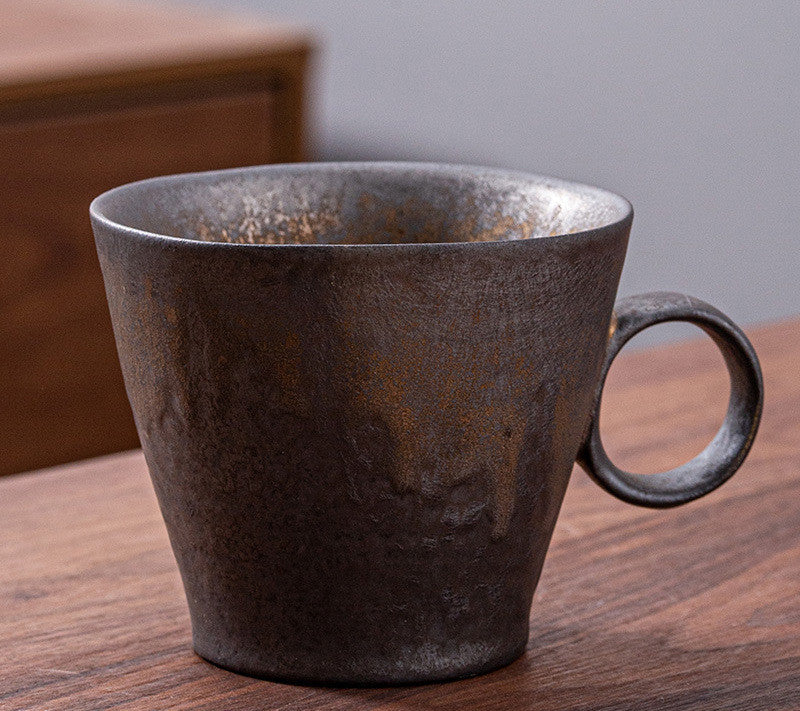 GOLD PLATED GLAZE COFFEE CUP