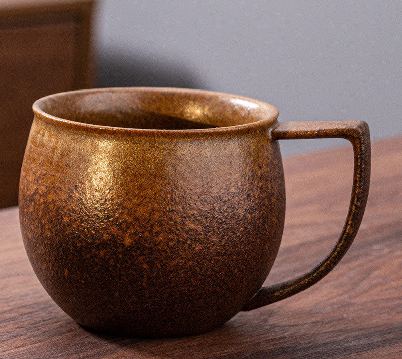 GOLD PLATED GLAZE COFFEE CUP