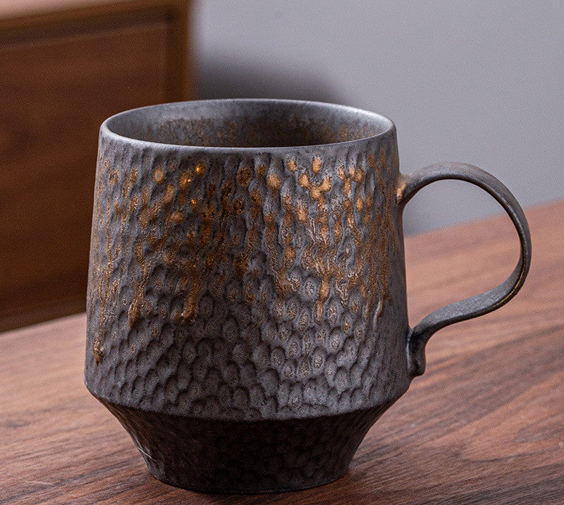 GOLD PLATED GLAZE COFFEE CUP