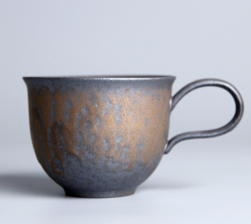 GOLD PLATED GLAZE COFFEE CUP