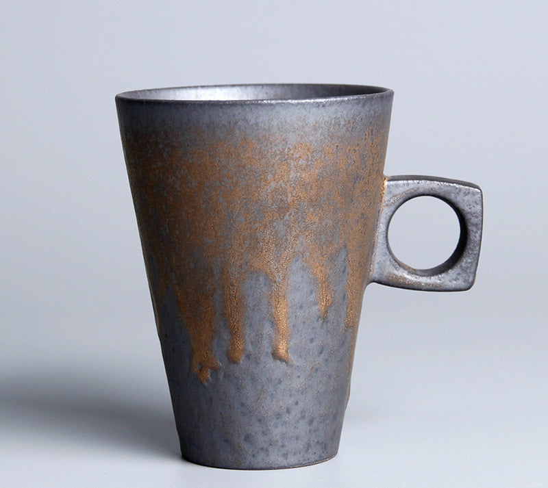 GOLD PLATED GLAZE COFFEE CUP