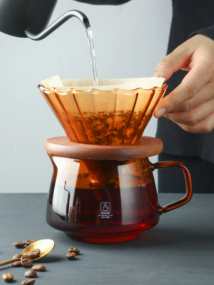 HANDMADE COFFEE MAKER & GLASS COFFEE SHARING MAKER FILTER CUP