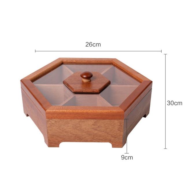 DRIED FRUIT STORAGE BOX WITH DIVIDER COMPARTMENTS & LID
