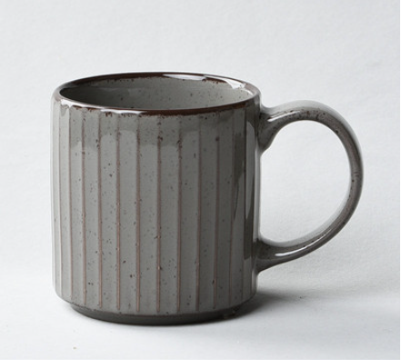 VINTAGE EMBOSSED CERAMIC CUP