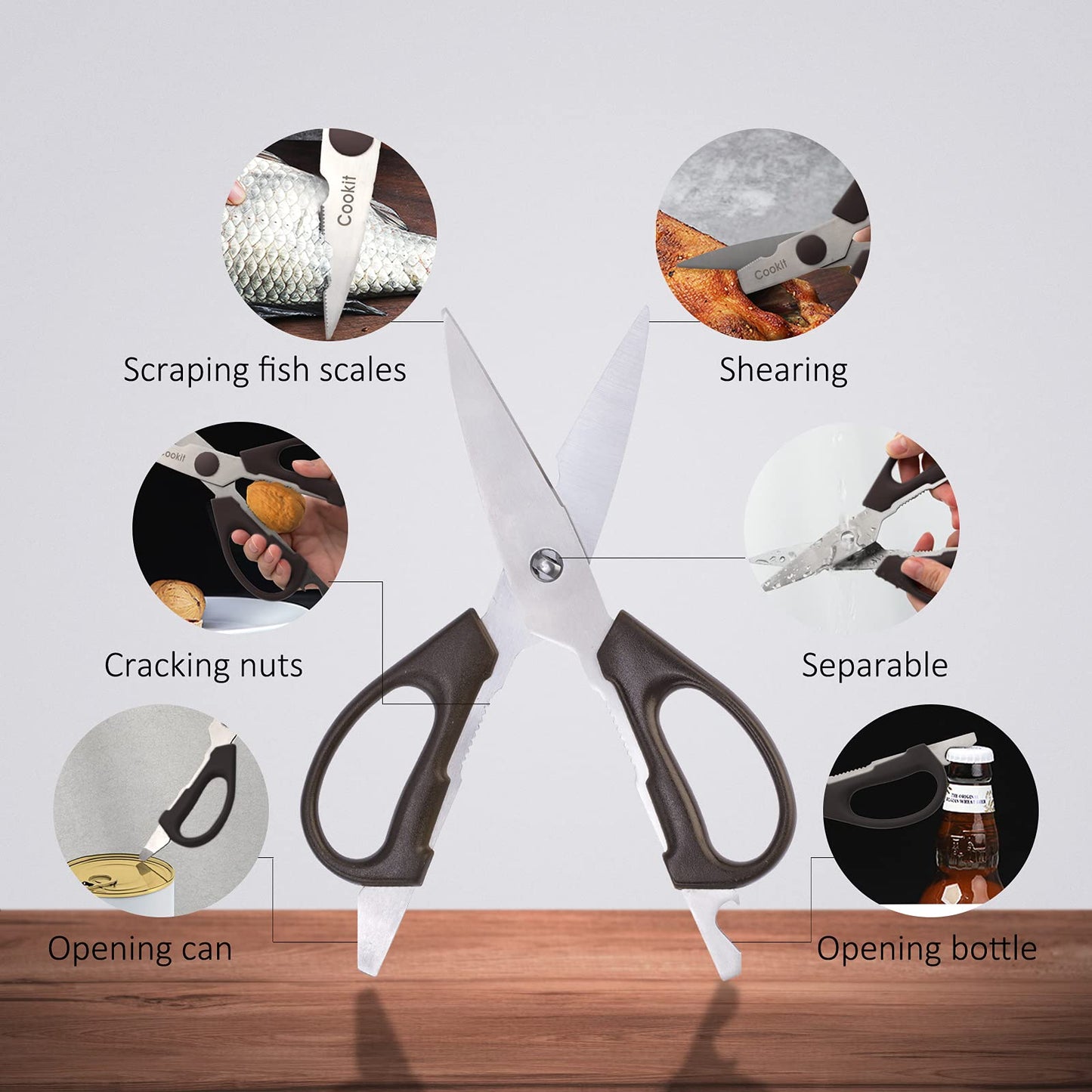 KITCHEN KNIFE SET - 9 PIECES