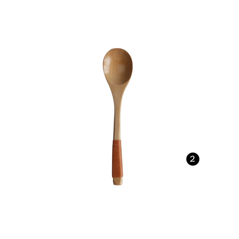 JAPASNK STYLE WOODEN BAMBOO SPOON & FORK