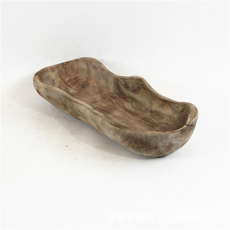 WOODEN FRUKT BRICKA SKRIVBORD DEKORATION