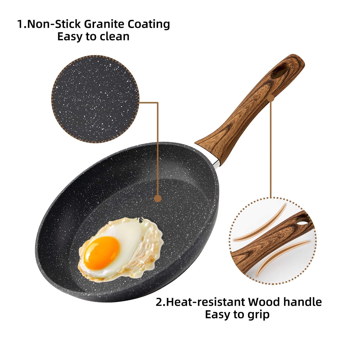 NON-STICK EGG PAN - 20cm/ 8 inch
