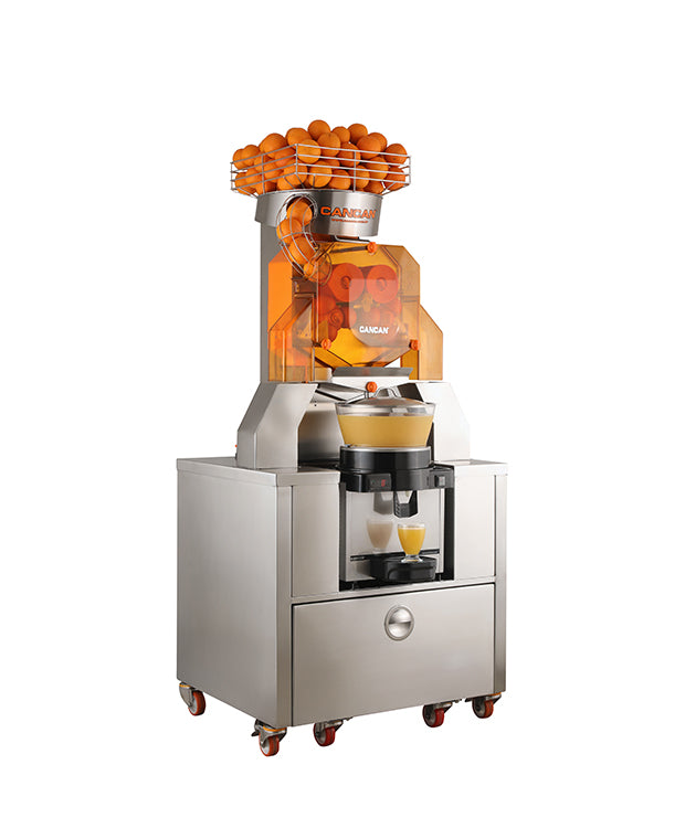 REFRIGERATED TROLLEY AUTOMATIC ORANGE JUICER MACHINE