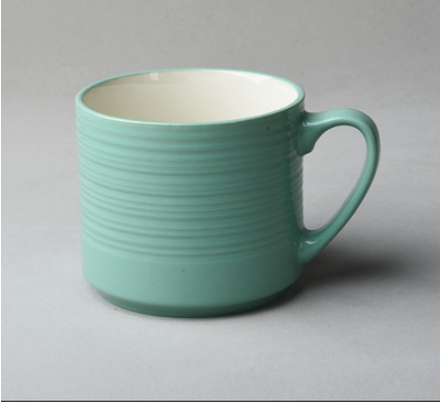 VINTAGE EMBOSSED CERAMIC CUP