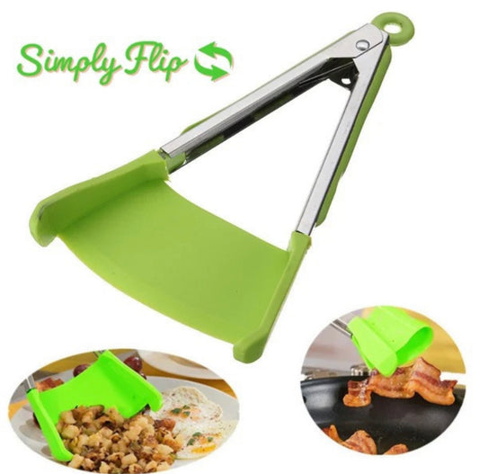 2-IN-1 SPATULA & TONGS - SIMPLY FLIP