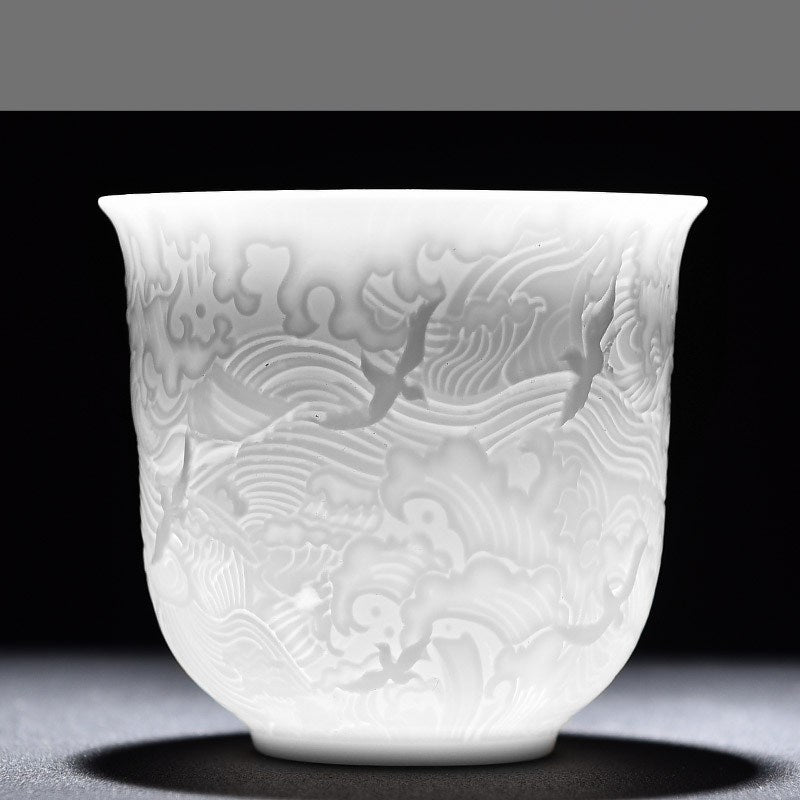 WHITE CHINESE TEA CUP