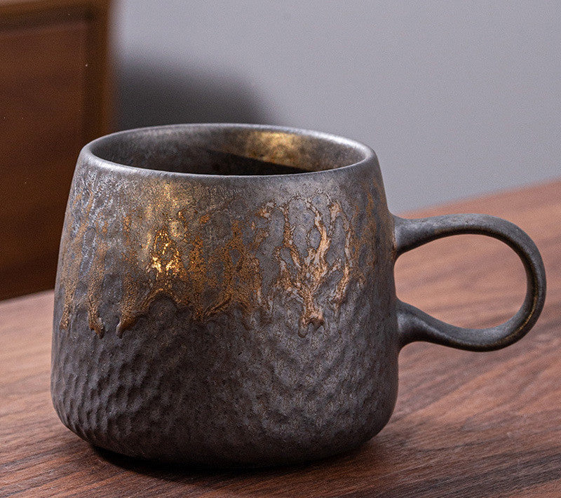GOLD PLATED GLAZE COFFEE CUP