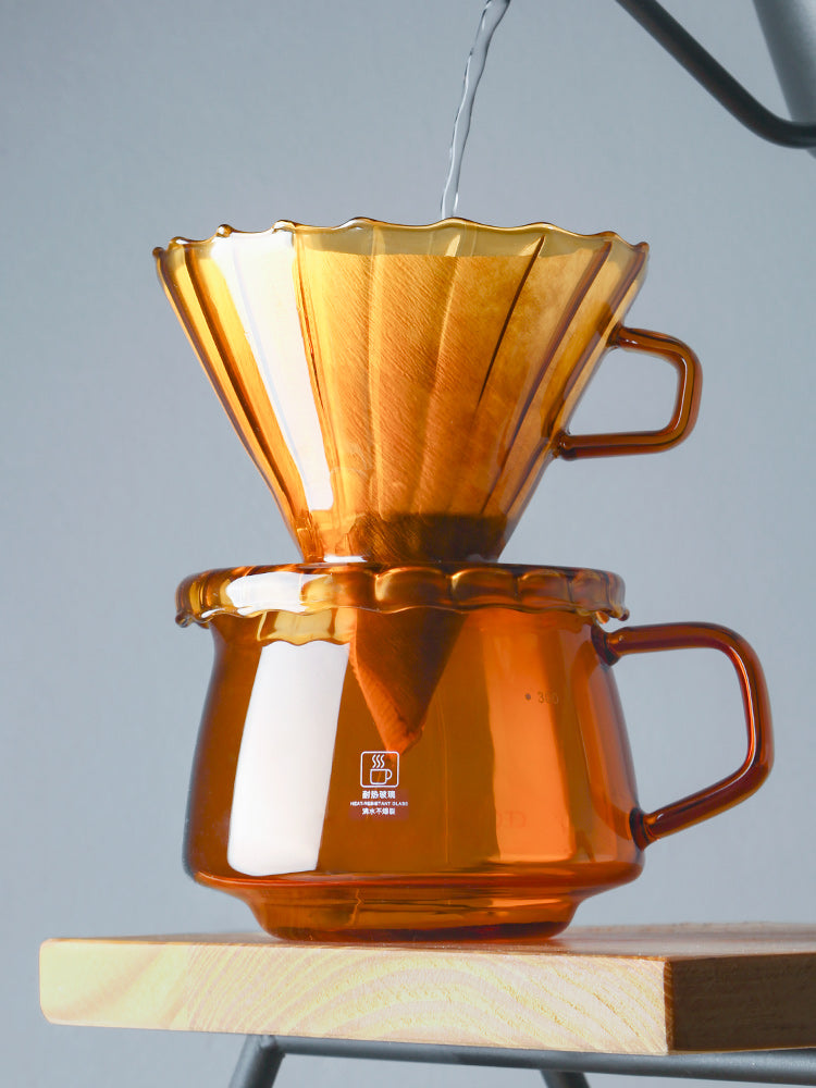 HANDMADE COFFEE MAKER &amp; GLASS COFFEE SHARING MAKER FILTER CUP