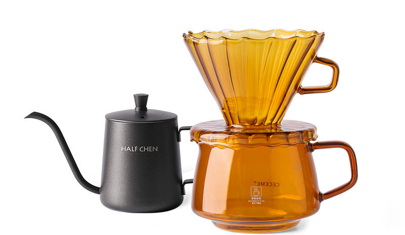 HANDMADE COFFEE MAKER &amp; GLASS COFFEE SHARING MAKER FILTER CUP