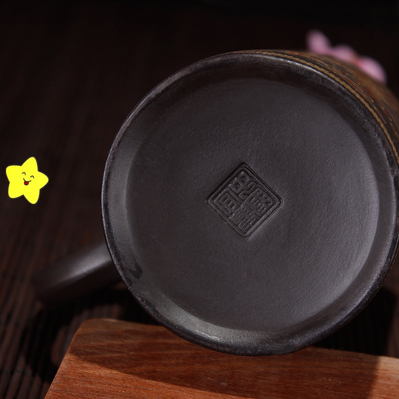 HANDMADE PURPLE SAND TEA CUP