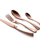 KOREAN STAINLESS STEEL MIRROR COATED CUTLERY SETS