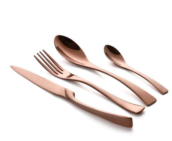 KOREAN STAINLESS STEEL MIRROR COATED CUTLERY SETS