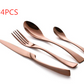 KOREAN STAINLESS STEEL MIRROR COATED CUTLERY SETS