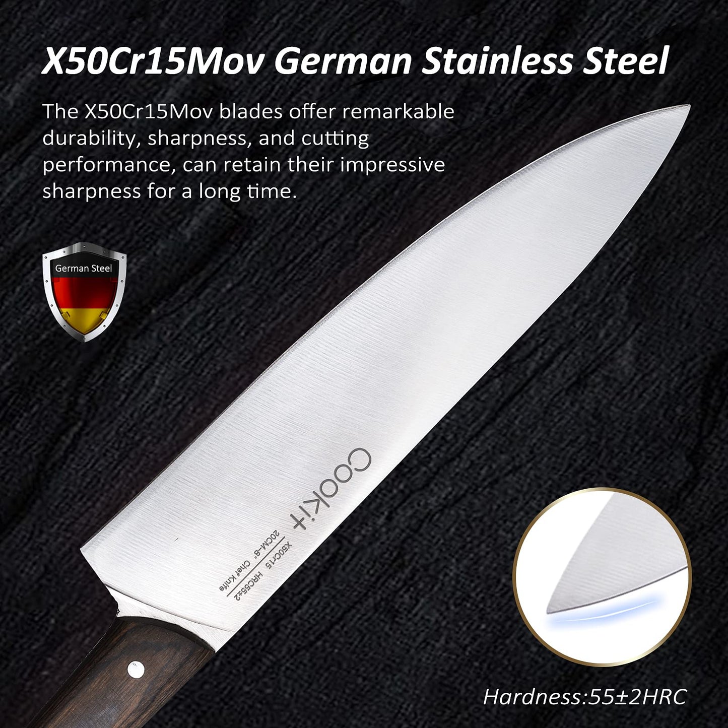 KITCHEN KNIFE SET - 9 PIECES