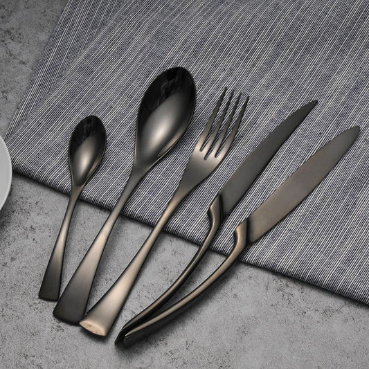 KOREAN STAINLESS STEEL MIRROR COATED CUTLERY SETS