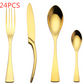 KOREAN STAINLESS STEEL MIRROR COATED CUTLERY SETS