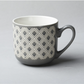 VINTAGE EMBOSSED CERAMIC CUP