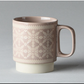 VINTAGE EMBOSSED CERAMIC CUP