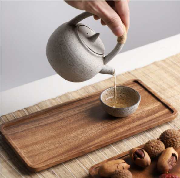 RECTANGULAR TÉ BRICKA FÖR HEMBRUK