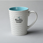 VINTAGE EMBOSSED CERAMIC CUP