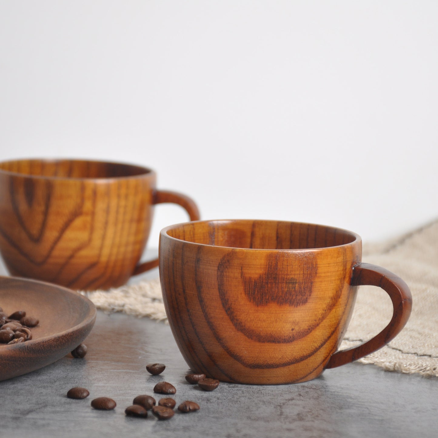 JUJUBE WOODEN COFFEE CUP WITH LATTBOTTON