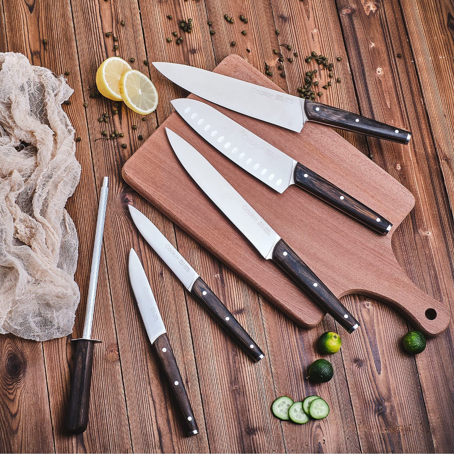 KITCHEN KNIFE SET - 9 PIECES