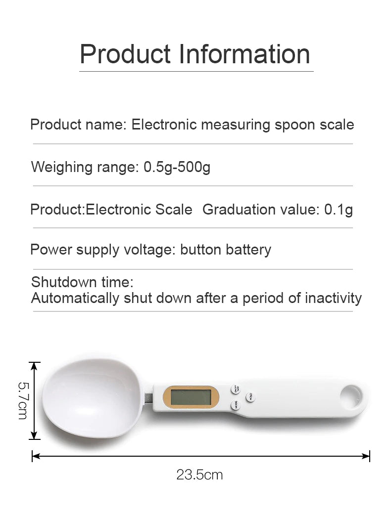 ELECTRONIC KITCHEN SCALES SPOON