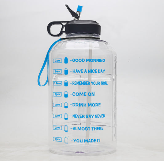 CREATIVE GRADIENT PORTABLE PLASTIC LARGE WATER BOTTLE