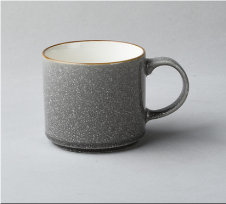 VINTAGE EMBOSSED CERAMIC CUP