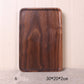 RECTANGULAR FOOD PLATE BLACK WALNUT JAPANESE STYLE
