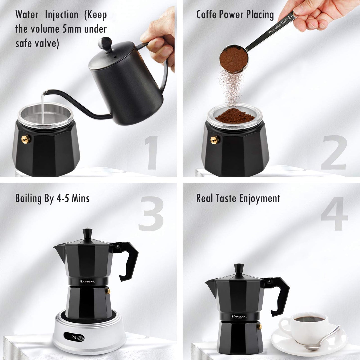 ESPRESSO BREWER WITH HOB