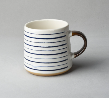 VINTAGE EMBOSSED CERAMIC CUP