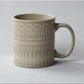 VINTAGE EMBOSSED CERAMIC CUP