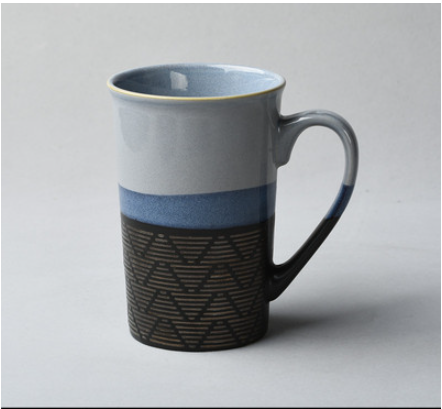 VINTAGE EMBOSSED CERAMIC CUP