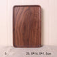 RECTANGULAR FOOD PLATE BLACK WALNUT JAPANESE STYLE