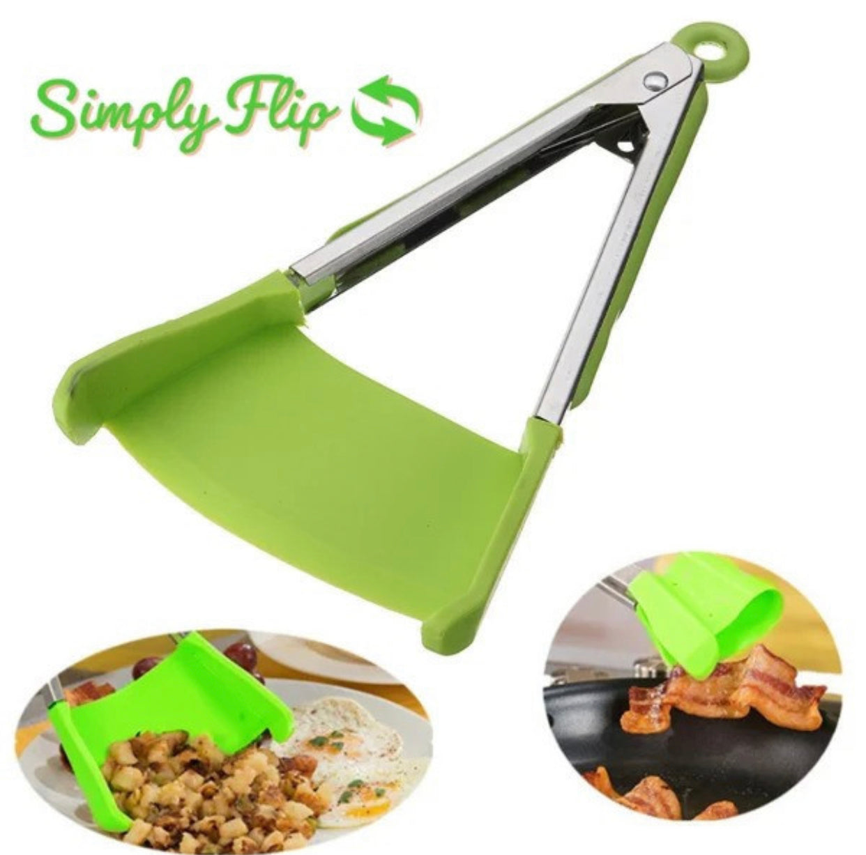 2-IN-1 SPATULA &amp; TONGS - SIMPLY FLIP 